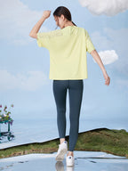 ゆったりメッシュ入り薄手Tシャツ - SLOLI