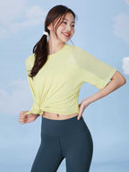【MAX50%OFF】新色入荷 ゆったりメッシュ入り薄手Tシャツ（半袖） - SLOLI