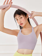 4段ホック付きクロスバックス トップス スポーツブラ - SLOLI