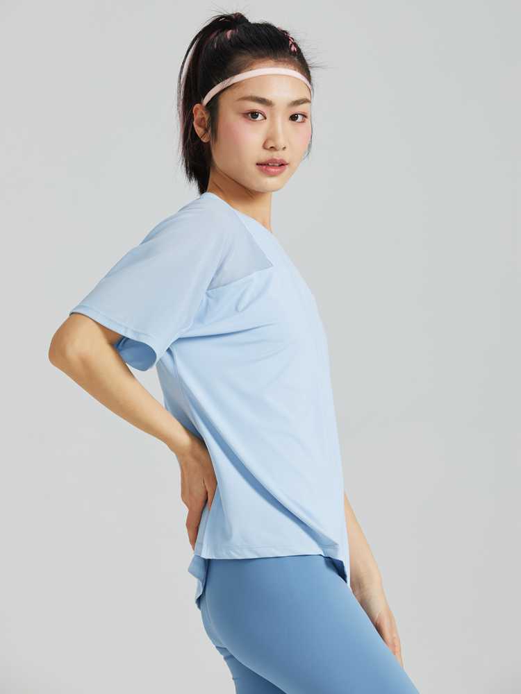 【MAX50%OFF】新色入荷 ゆったりメッシュ入り薄手Tシャツ（半袖） - SLOLI