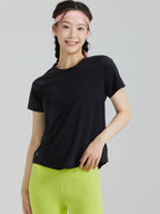 LYCRA® SPORT™素材メッシュ入りTシャツ（半袖） - SLOLI