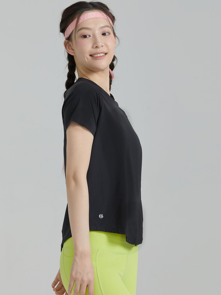 LYCRA® SPORT™素材メッシュ入りTシャツ（半袖） - SLOLI