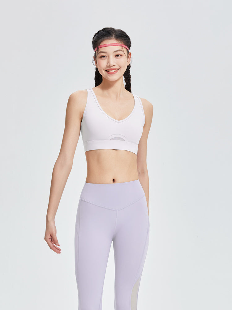 新色入荷 高強度 メッシュ入り美背中 スポーツブラ - SLOLI