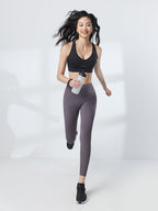 新色入荷 LYCRA® V字デザインハイウエストレギンス - SLOLI