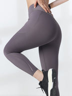 新色入荷 LYCRA® V字デザインハイウエストレギンス - SLOLI