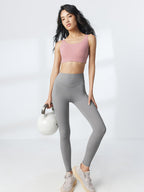 新色入荷 LYCRA® V字デザインハイウエストレギンス - SLOLI
