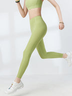 LYCRA®×IMOVE素材ハイウエスト パンツ レギンス - SLOLI