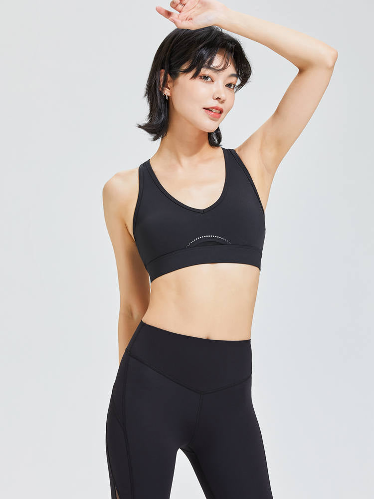 新色入荷 高強度 メッシュ入り美背中 スポーツブラ - SLOLI