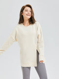 スリット入りクルーネックロンT - SLOLI
