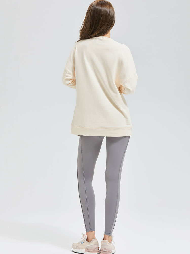 スリット入りクルーネックロンT - SLOLI