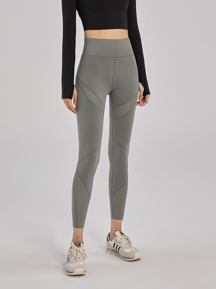 メッシュ加工付ヒップアップ パンツ レギンス - SLOLI
