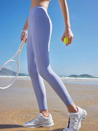 LYCRA®×IMOVE素材ハイウエスト パンツ レギンス - SLOLI
