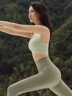 LYCRA®×IMOVE素材ハイウエスト パンツ レギンス - SLOLI
