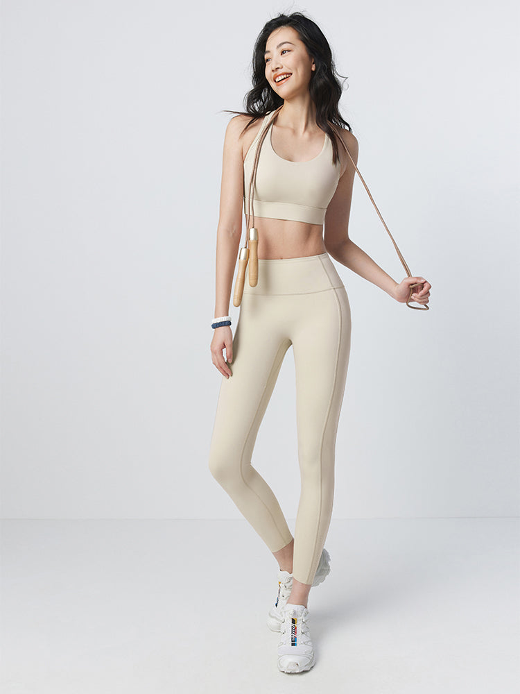 LYCRA®×IMOVE素材ハイウエスト パンツ レギンス - SLOLI