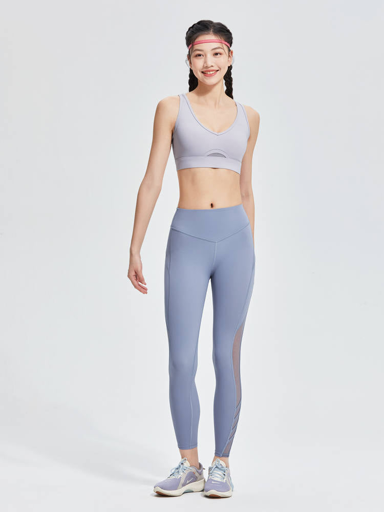 新色入荷 高強度 メッシュ入り美背中 スポーツブラ - SLOLI